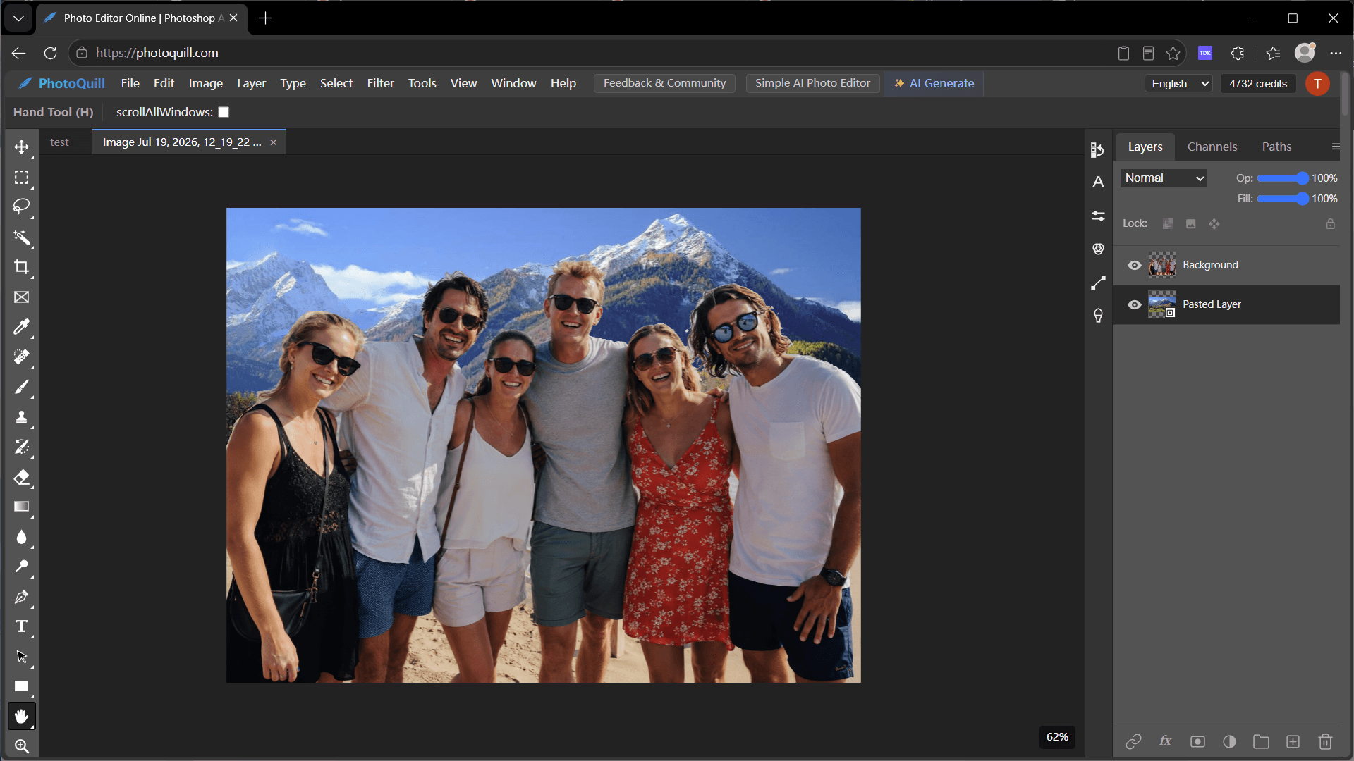 Final result with background successfully removed using AI tools